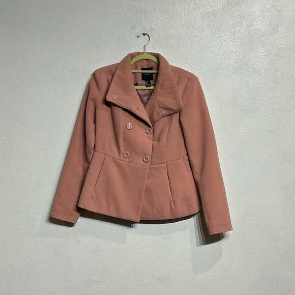 Forever 21 Pink Jacket Sz S - Picture 1 of 8